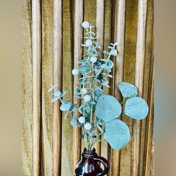 *Glitter Frosted Eucalyptus Spray, 16” - Picture 10 of 10